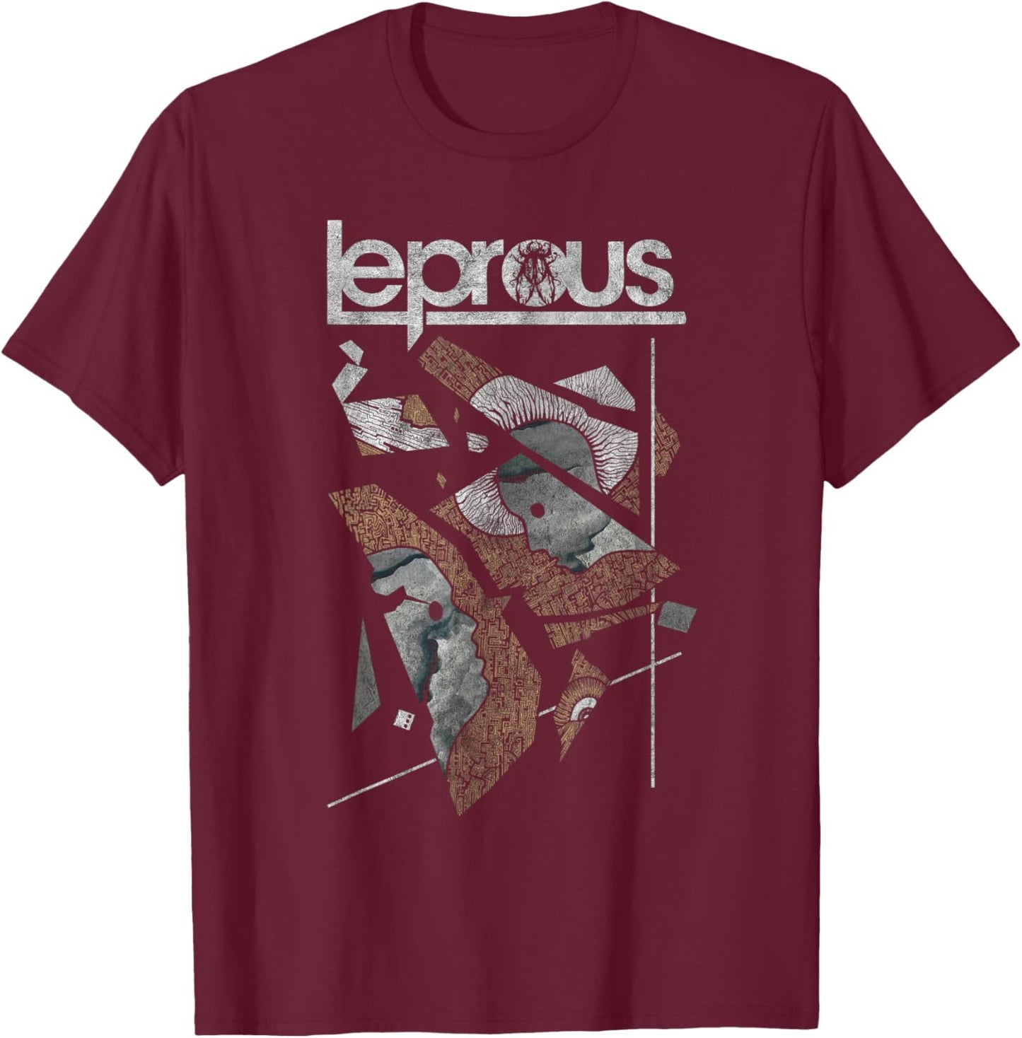 Lépreux - « Cassé » T-Shirt - T-Shirt | Maroon