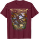 Testament - Official Merchandise - Formation of Damnation T-Shirt - T-Shirt | Maroon