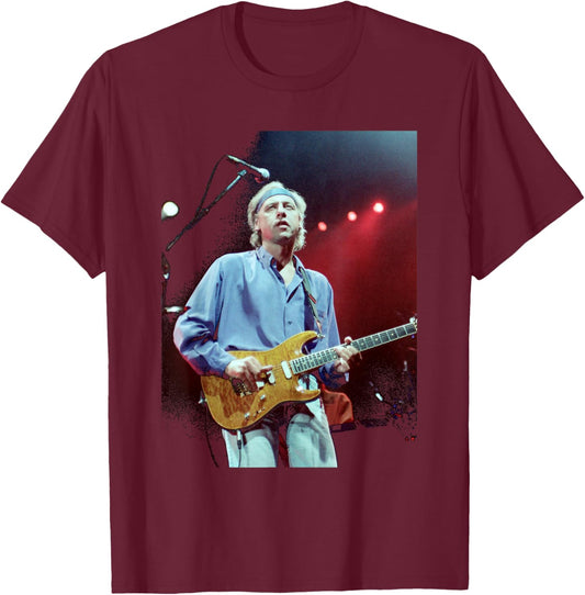 Mark Knopfler's Dire Straits on Every Street Tour 1991 T-Shirt - T-Shirt | Maroon