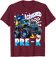 I Crushed Pre-K Monster Truck Graduation Boys Kids Prek T-Shirt - T-Shirt | Maroon