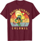 Funny Nacho Average Colonel | Military Humor Design T-Shirt - T-Shirt | Maroon