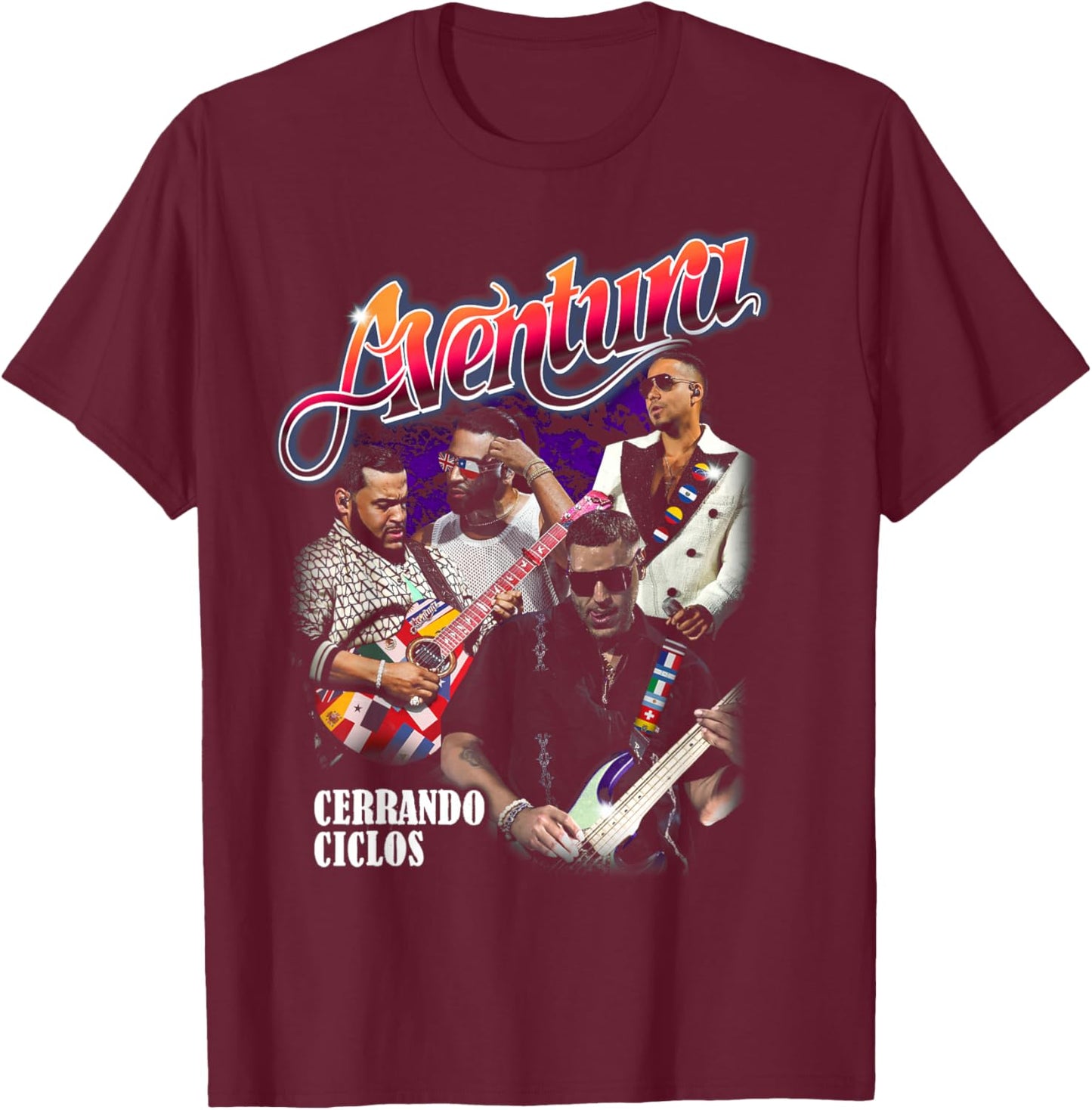 Aventura Cerrando Ciclos Zurich II T-Shirt - T-Shirt | Maroon