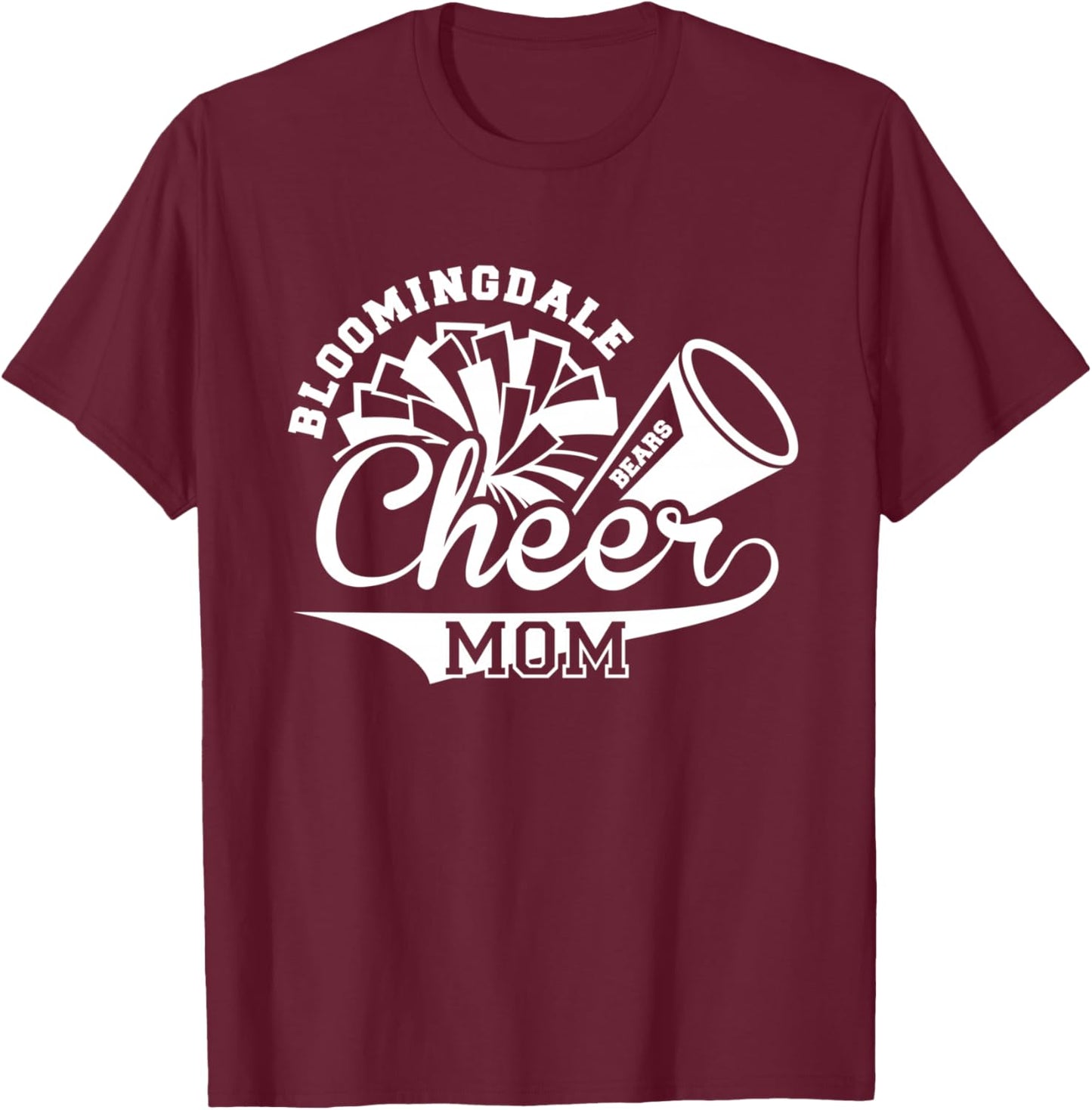 Bloomingdale Bears - Cheer mom T-Shirt - T-Shirt | Maroon