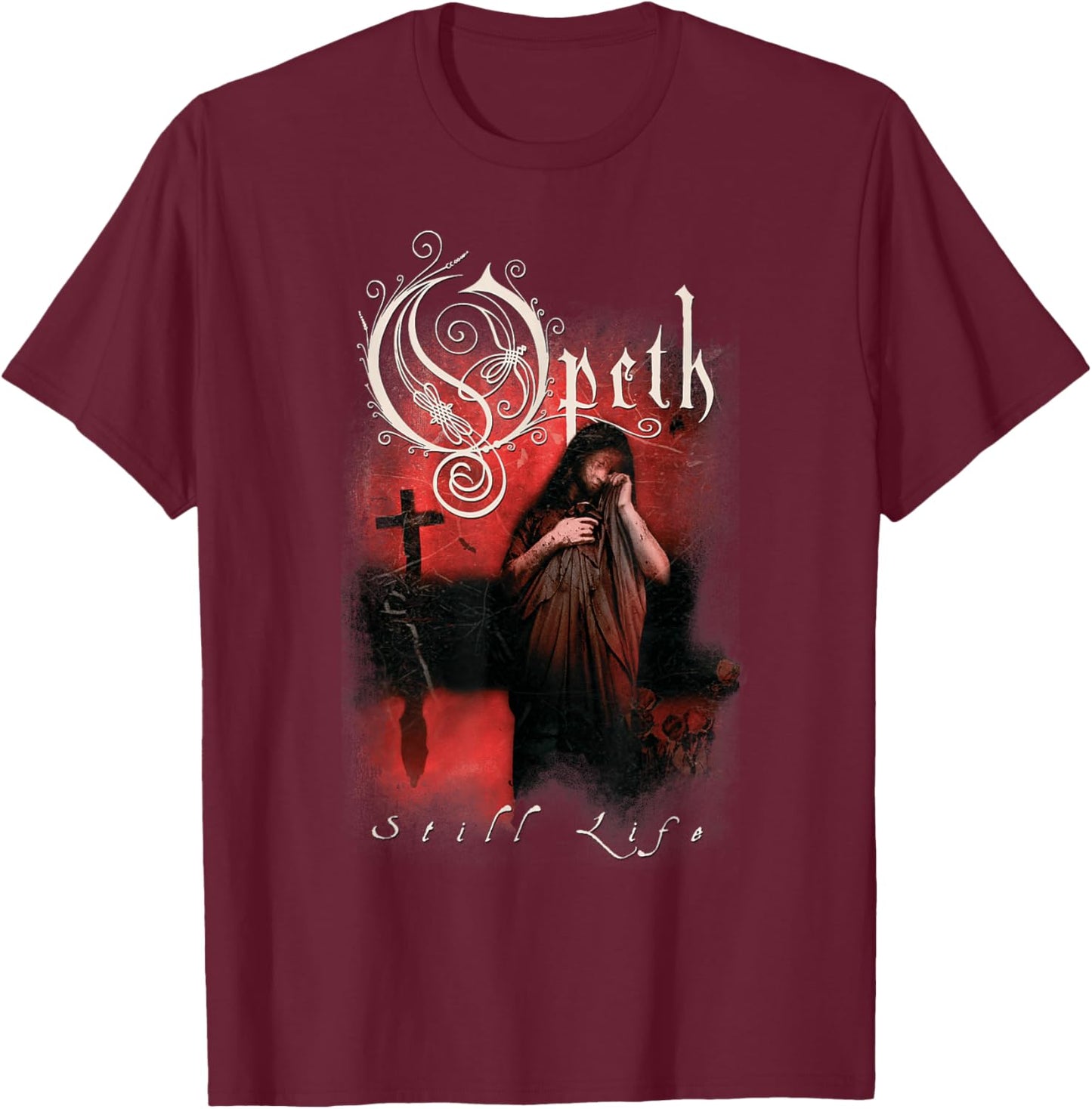 Opeth Still Life T-Shirt - T-Shirt | Maroon