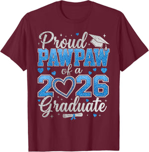 Proud Pawpaw of A 2026 Graduate Senior Class of 2026 T-Shirt - T-Shirt | Maroon