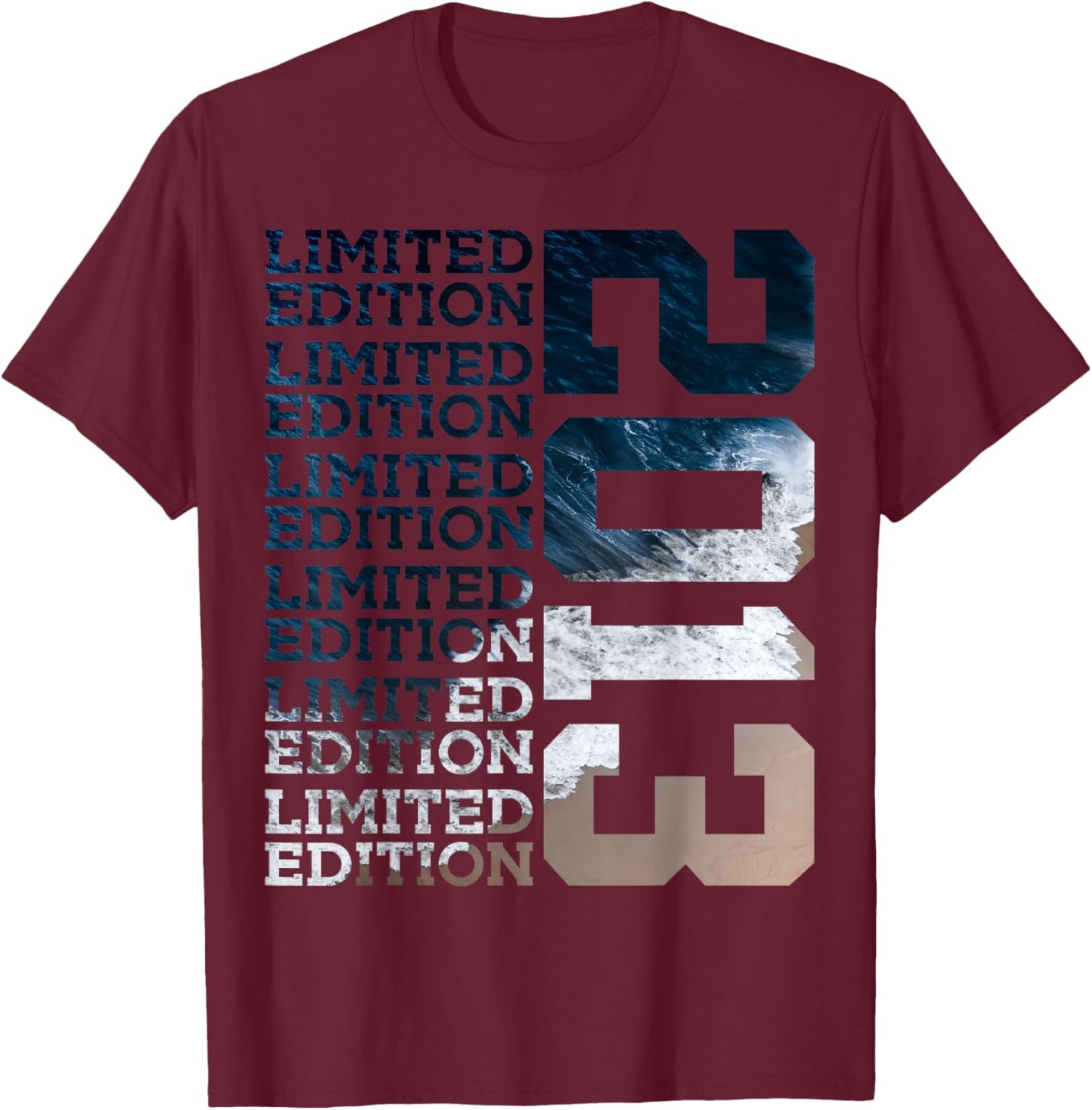 13 Years Limited Edition 2013 13TH Birthday T-Shirt - T-Shirt | Maroon