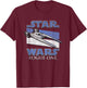 Star Wars Rogue One Iconic U-wing Fighter Distressed Poster T-Shirt - T-Shirt | Maroon