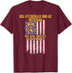 USS Fitzgerald DDG-62 Destroyer Proud Veteran T-Shirt - T-Shirt | Maroon