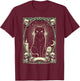 Gothic Black Cat Vintage Design T-Shirt - T-Shirt | Maroon