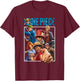 One Piece Group Box T-Shirt - T-Shirt | Maroon