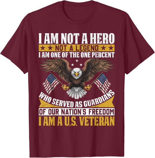 Veteran USA Veterans Day US Army America Veteran T-Shirt - T-Shirt | Maroon