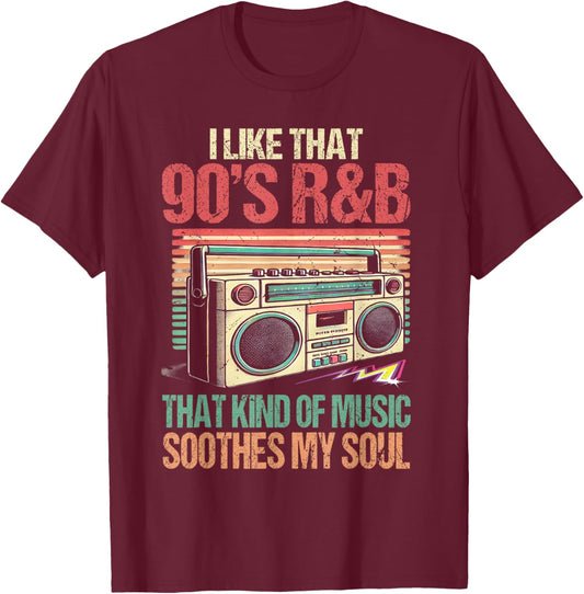 R&B Artist girls Vintage 90 s r and b graphic T-Shirt - T-Shirt | Maroon