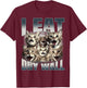 I Eat Drywall Funny Cat Meme Bootleg Graphic T-Shirt - T-Shirt | Maroon