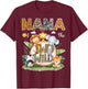 Nana Of The Two Wild 2Nd Birthday Safari Animal Lover T-Shirt - T-Shirt | Maroon