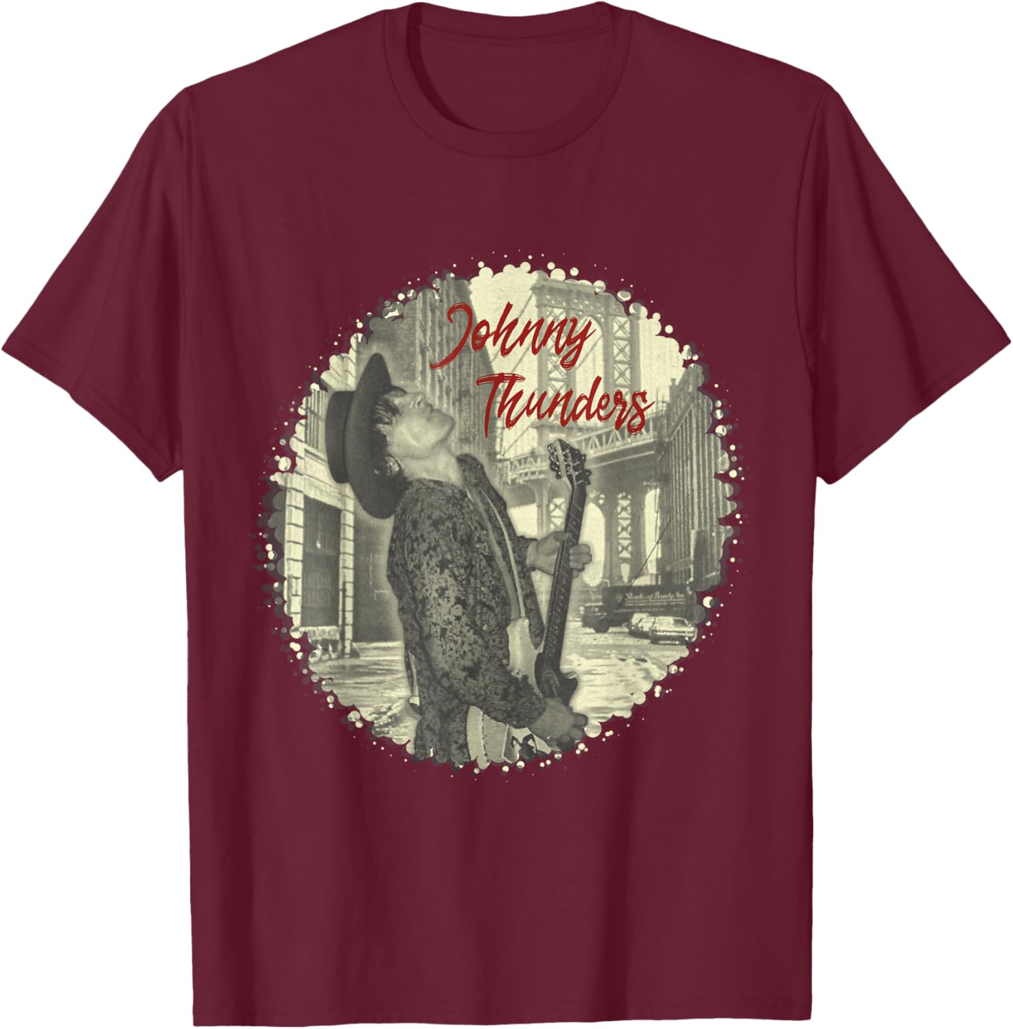 Johnny New York City Thunders T-Shirt - T-Shirt | Maroon