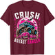 Breast Cancer Awareness Monster Truck Halloween Kids Toddler T-Shirt - T-Shirt | Maroon