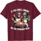 BBQ Bigfoot and Alien Men Father's Day BBQ Bigfoot Alien BBQ T-Shirt - T-Shirt | Maroon