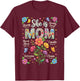 Christian She is Mom Bible Verses Boho Floral Mother's Day T-Shirt - T-Shirt | Maroon