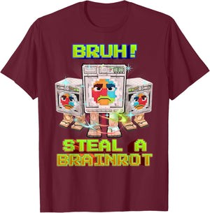 Bruh Lavadorito Spinito Brainrot Meme for Boys Kids Teens T-Shirt - T-Shirt | Maroon