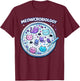 Wissenschaftliche Grafik von Meowcrobiology Cute Cat T-Shirt - T-Shirt | Maroon