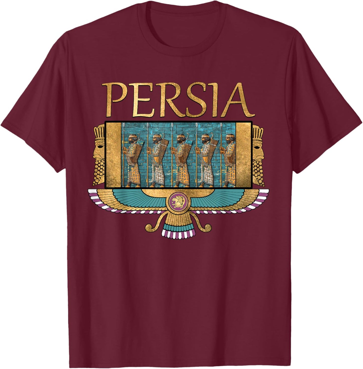 Ancient Persia Immortals of the Persian Empire T-Shirt - T-Shirt | Maroon