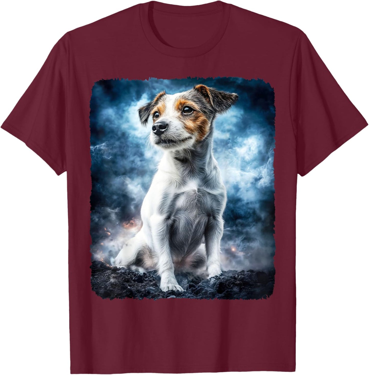 Jack Russell Terrier Dog Design for Dog Lover T-Shirt - T-Shirt | Maroon