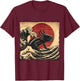 Retro Vintage Axolotl Kaiju Monster Japan Art Anime Lover T-Shirt - T-Shirt | Maroon