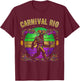 Carnival Bigfoot Rio Brazil Souvenir Mardi Gras Festival T-Shirt - T-Shirt | Maroon