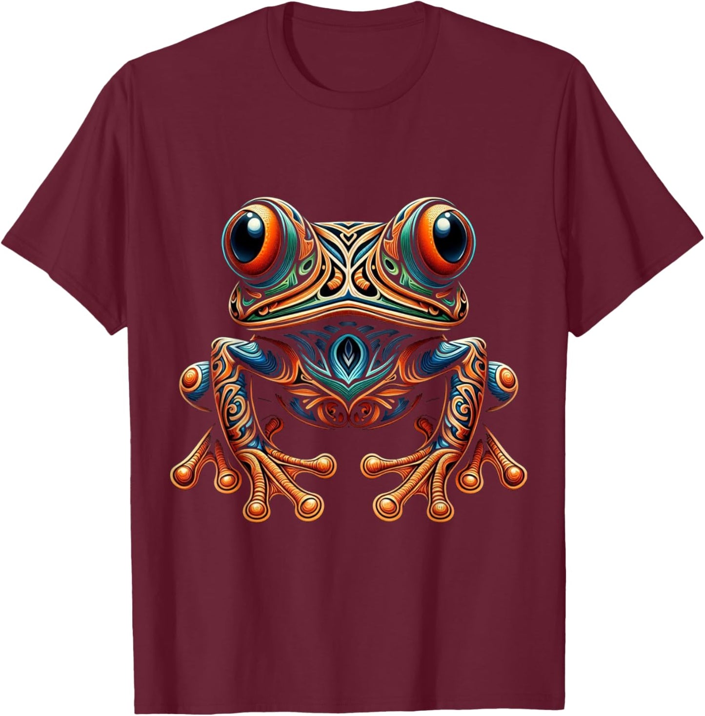 Coqui The Charming Puerto Rican Symbol T-Shirt - T-Shirt | Maroon