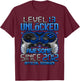 Official Teenager Level 13 Unlocked Gifts 13th Birthday Boy T-Shirt - T-Shirt | Maroon