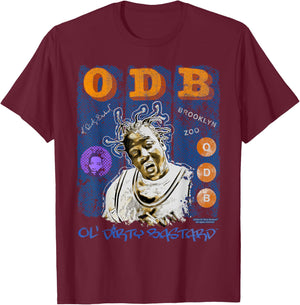 ODB Ol Dirty Ba--ard Mural Retro Brooklyn Zoo Hip Hop 90s T-Shirt - T-Shirt | Maroon