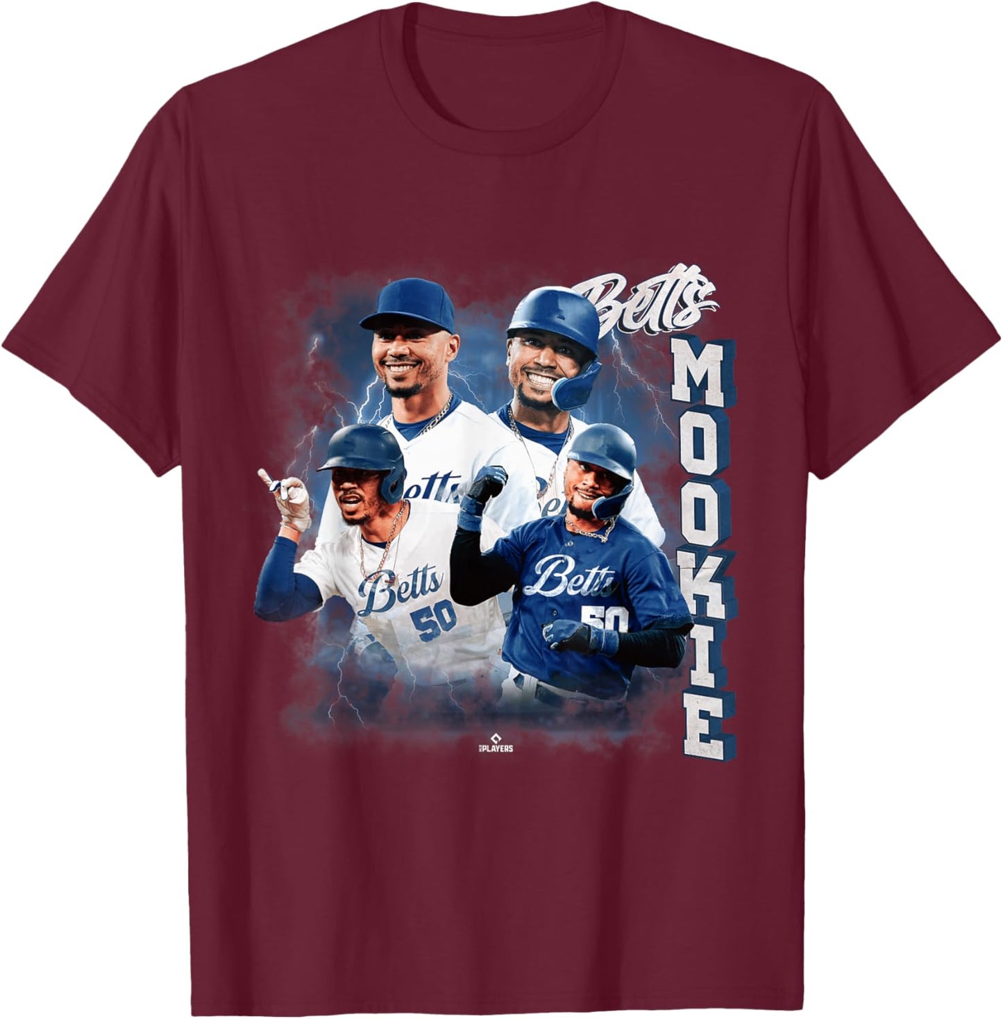 Mookie Betts | Los Angeles Baseball MLB Player | MLBBET5004 T-Shirt - T-Shirt | Maroon
