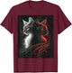 Cute Magical Cat Kitten Fantasy Art Design T-Shirt - T-Shirt | Maroon