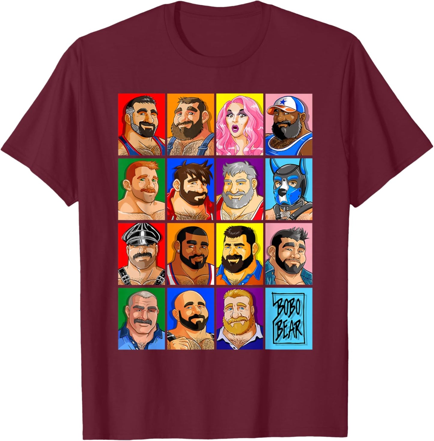 Happy Pride T-Shirt - T-Shirt | Maroon