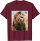 African Lion Pride T-Shirt - T-Shirt | Maroon