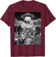 Cat Selfie Flying Alien UFO Cow Lover Men Women Kids T-Shirt - T-Shirt | Maroon