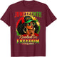 Juneteenth Black Women Girls Rooted in Freedom1865 Afro T-Shirt - T-Shirt | Maroon
