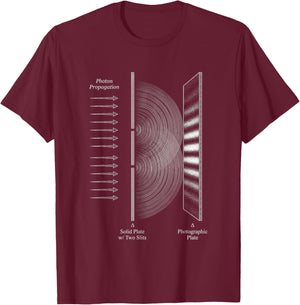 Physics Science Light T-Shirt - T-Shirt | Maroon