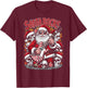 Christmas Rocker Metalhead Guitarist Santa Rocks T-Shirt - T-Shirt | Maroon