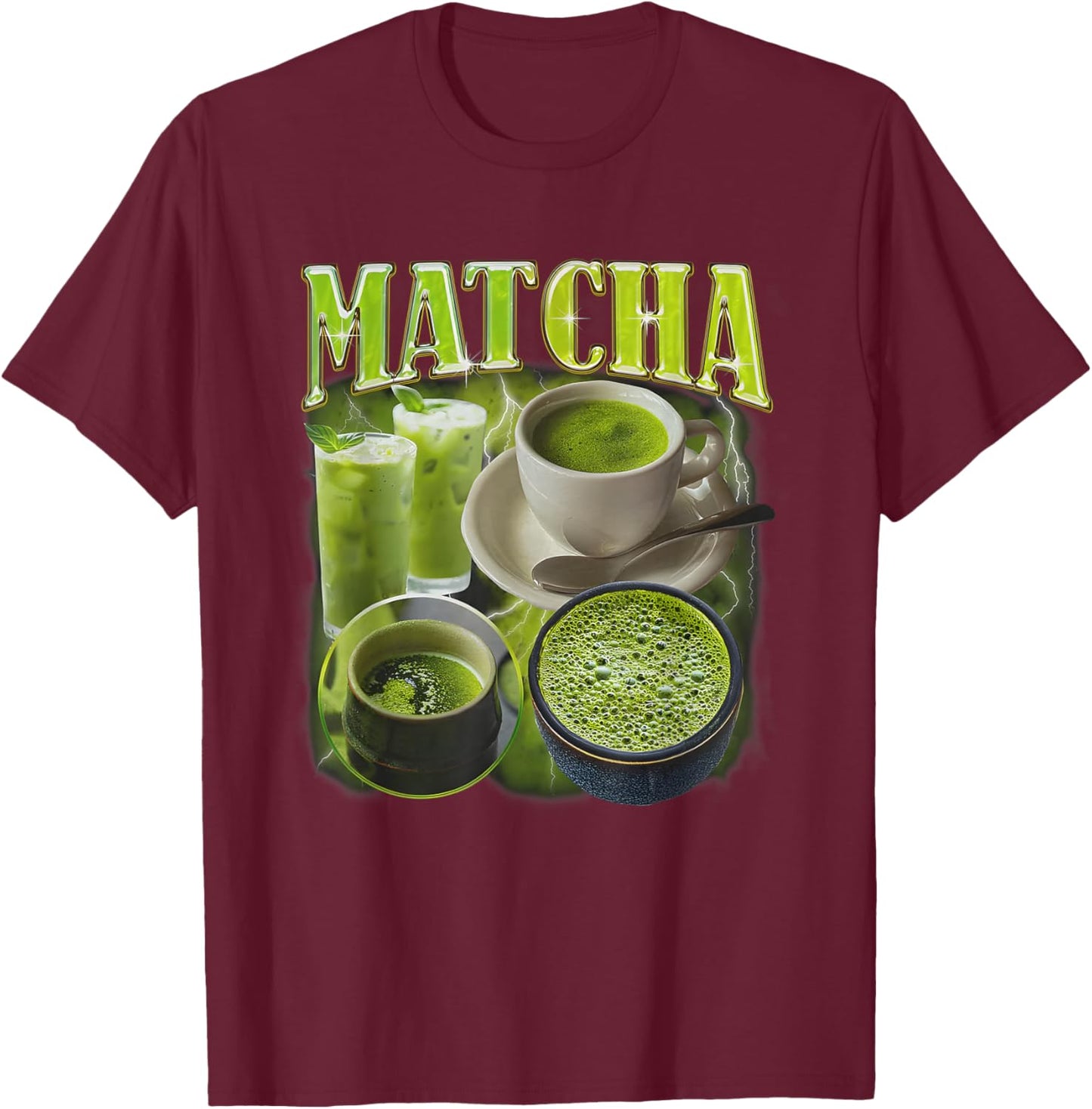 Matcha Vintage Rap Funny Women T-Shirt - T-Shirt | Maroon