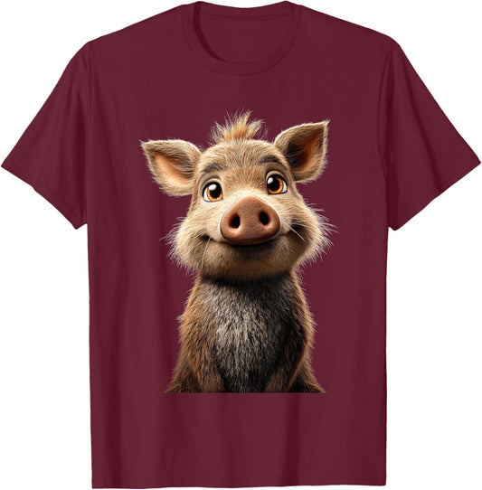 Boar Hunters Game Pigs T-Shirt - T-Shirt | Maroon