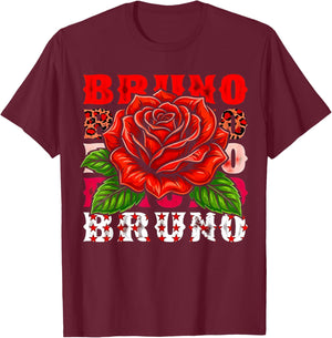 Retro Bruno Name Style Classic Gift Women Kid T-Shirt - T-Shirt | Maroon