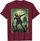 Dabender Zombie Horror Look Dark T-Shirt - T-Shirt | Maroon