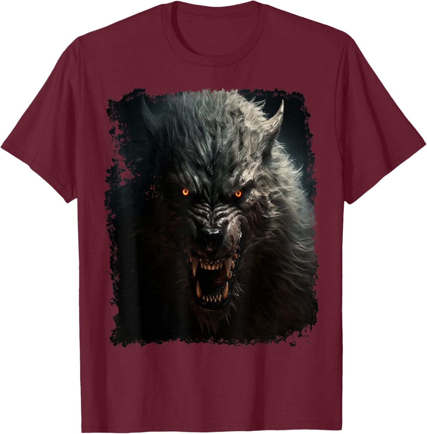 Werewolf Costume T-Shirt - T-Shirt | Maroon
