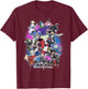 Suicide Squad Isekai Poster T-Shirt - T-Shirt | Maroon