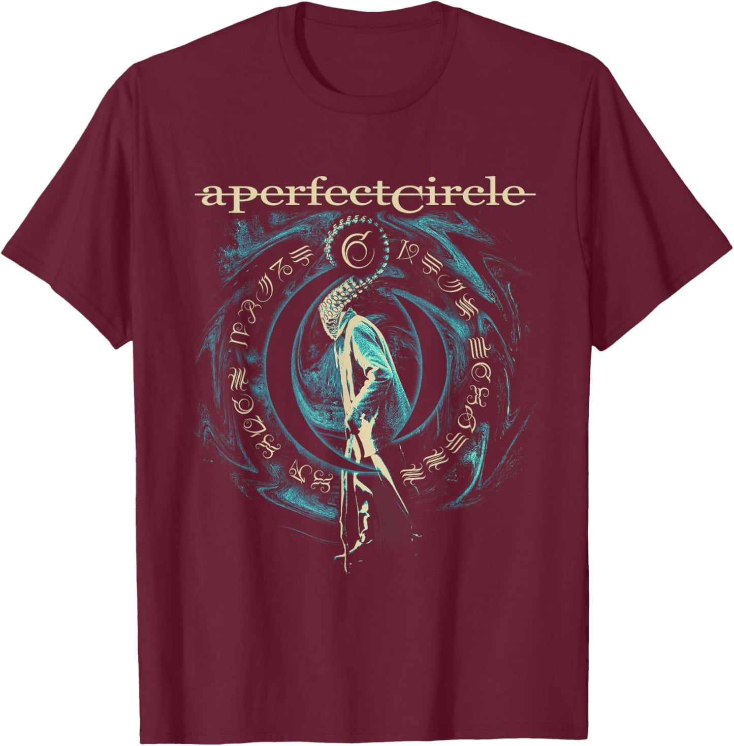 A Perfect Circle Magdelena Remix Blue T-Shirt - T-Shirt | Maroon