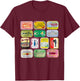 Sardine Fisherman Aesthetic Vintage Beach Coastal Sardine T-Shirt - T-Shirt | Maroon