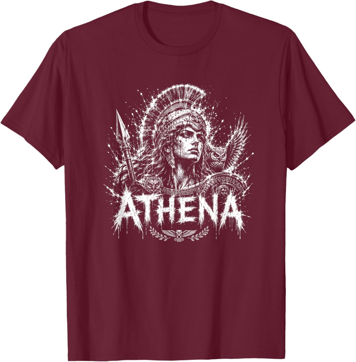 Athene Göttin der griechischen Mythologie Heroisch T-Shirt - T-Shirt | Maroon