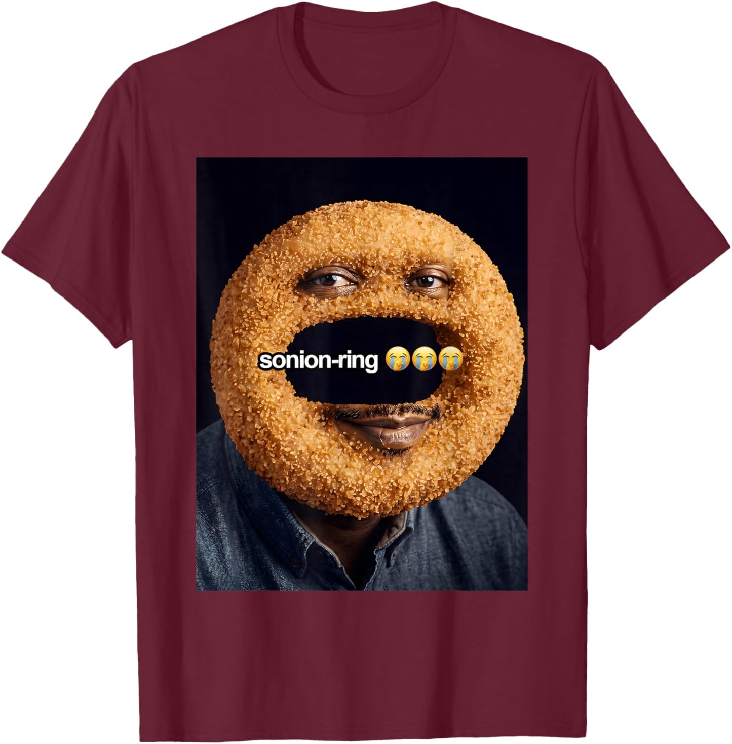 Funny SONION Ring Meme Son Brainrot T-Shirt - T-Shirt | Maroon
