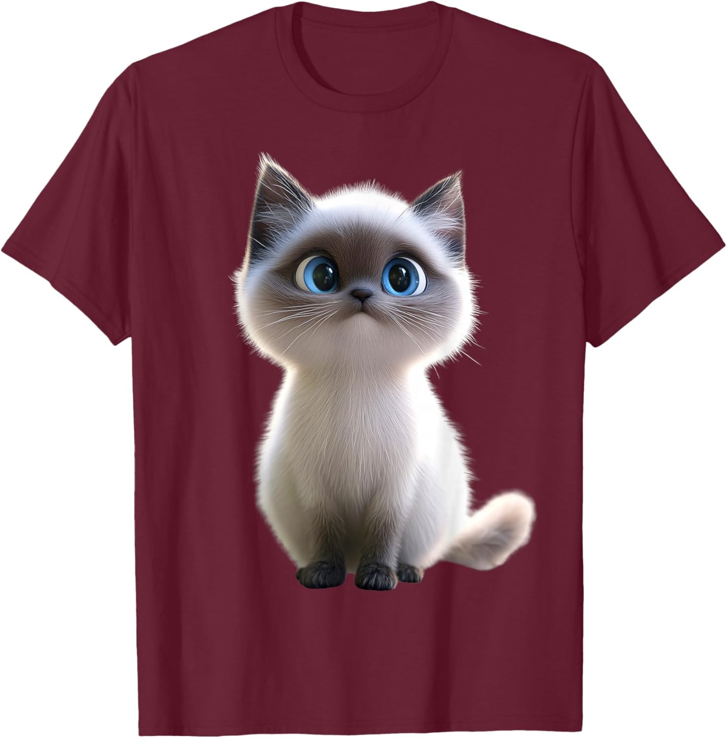 Ragdoll Cat Cat Mom Kitten Meow Cute Ragdoll Cats T-Shirt - T-Shirt | Maroon